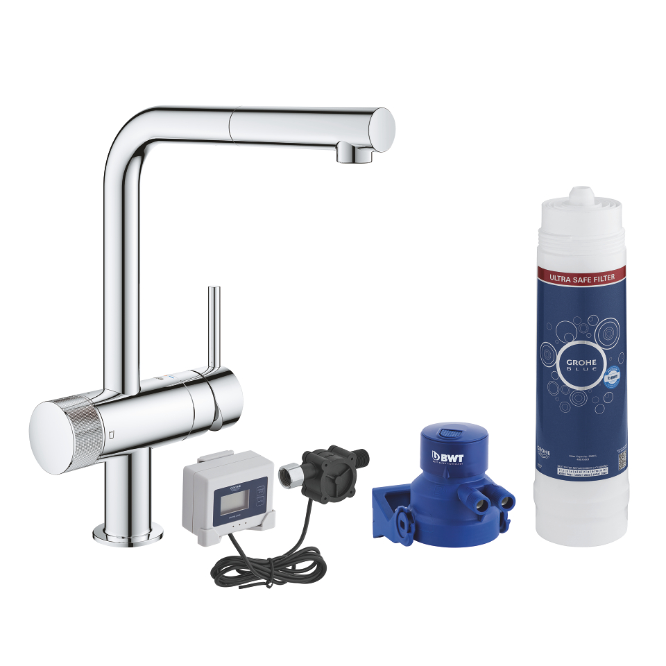 Kitchen faucet with water filter Grohe Blue Pure