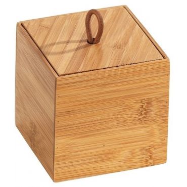 Κουτί μπάνιου Bamboo με καπάκι Wenko Terra II