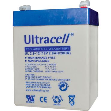 Μπαταρίες μολύβδου Ultracell 12V 2.9Ah F1