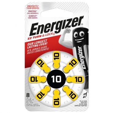 Μπαταρίες ακουστικών βαρυκοΐας Energizer ZINC AIR 10-8P 1.4V