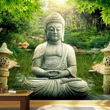 Self-adhesive photo wallpaper - Buddha's garden