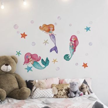 Decorative wall stickers Mermaids L