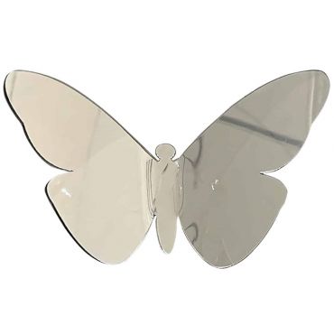 Διακοσμητικά αυτοκόλλητα τοίχου Silver Butterflies 3D Ango