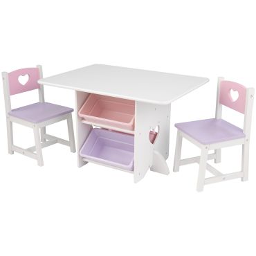 Τραπεζάκι KidKraft Storage Table and Chair Set WIth Bins