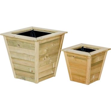 Wooden flowerpot Berne