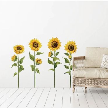 Διακοσμητικά αυτοκόλλητα τοίχου Sunflowers L