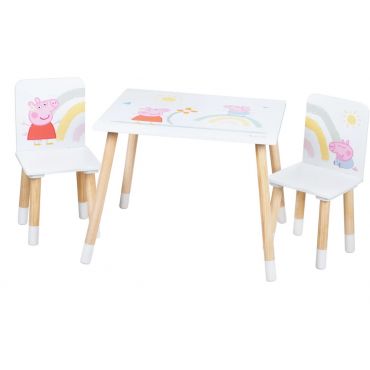 Table set with 2 chairs Peppa Pig