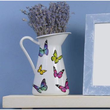 Embossed wall stickers Colourful Butterflies