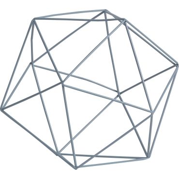 Διακοσμητικό πολύγωνο Geo Grey