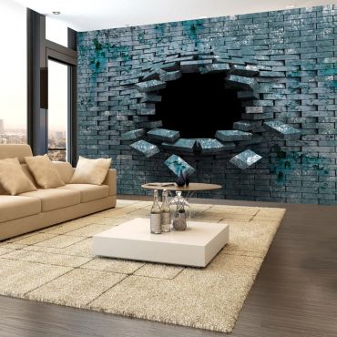 Self-adhesive photo wallpaper - Dancing bricks