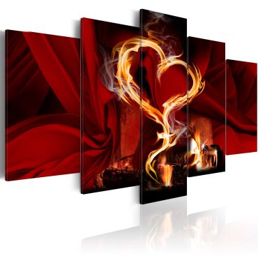 Table - Flames of love: heart
