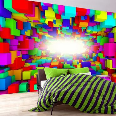 Self-adhesive photo wallpaper - Light In Color Geometry