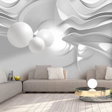 Self-adhesive photo wallpaper - White Corridors