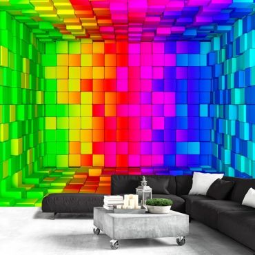 Self-adhesive photo wallpaper - Rainbow Cube