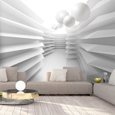Self-adhesive photo wallpaper - White Maze