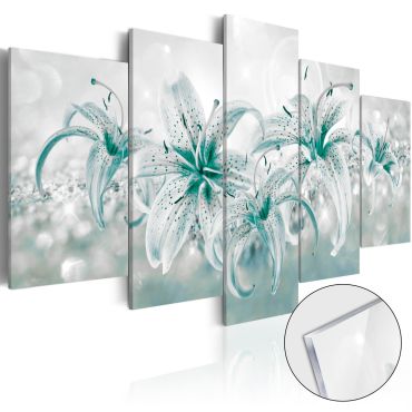 Πίνακας σε ακρυλικό γυαλί - Sapphire Lilies [Glass]
