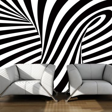 Wallpaper - optical art: black and white