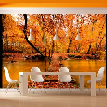 Wallpaper - Autumn bridge