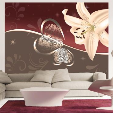 Wallpaper - Cream lily