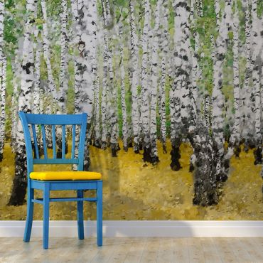Wallpaper - In birch grove...