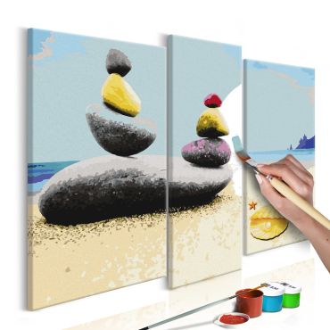 DIY canvas painting - Summer Beach 110x90
