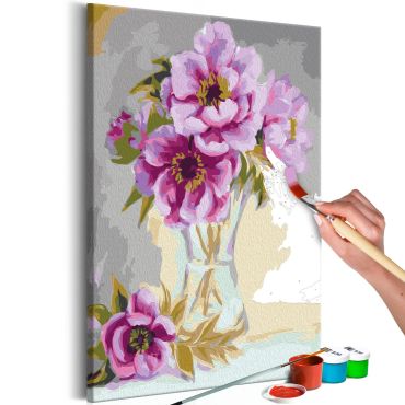 DIY canvas painting - Flowers In A Vase 40x60