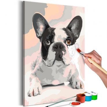 DIY canvas painting - French Bulldog  40x60