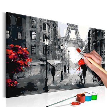 DIY canvas painting - From Paris With Love 60x40