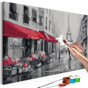 DIY canvas painting - Rainy Paris  60x40
