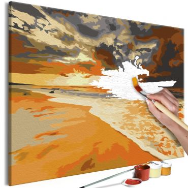 DIY canvas painting - Golden Beach 60x40