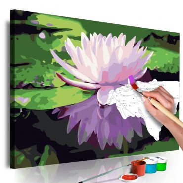 DIY canvas painting - Water Lily 60x40