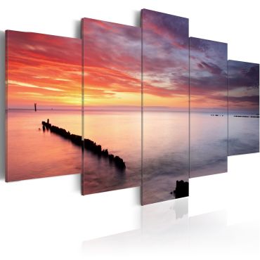 Canvas Print - Play of colors at the sea