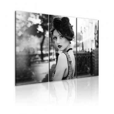 Canvas Print - An elegant woman, retro style 60x40