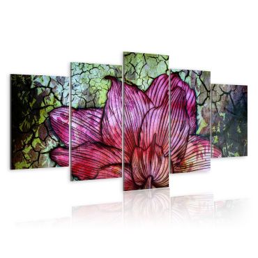 Πίνακας - Flowery stained glass