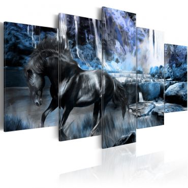 Canvas Print - Azure waterfall