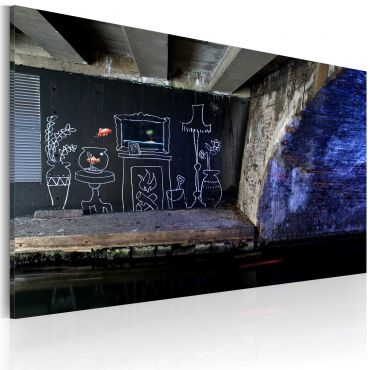 Canvas Print - My own piece of floor (Banksy) 60x40