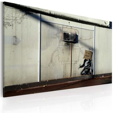 Canvas Print - Robots (Banksy) 60x40