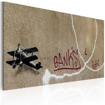 Canvas Print - Love plane (Banksy) 60x40