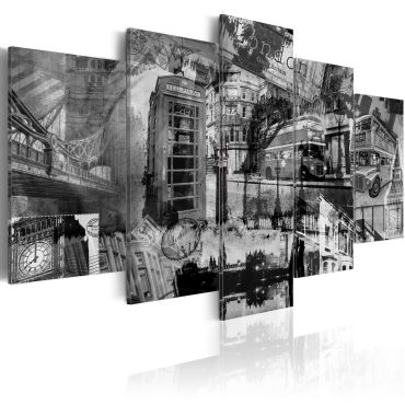 Canvas Print - The essence of London - 5 pieces