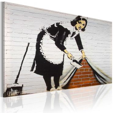 Πίνακας - Cleaning lady (Banksy) 60x40