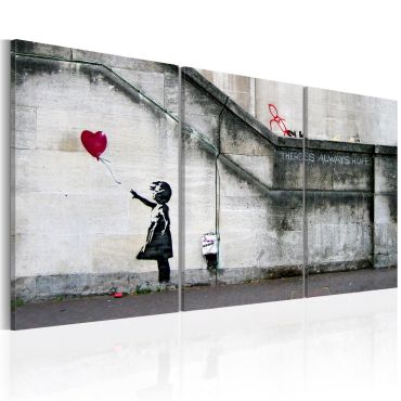 Canvas Print - There is always hope (Banksy) - triptych