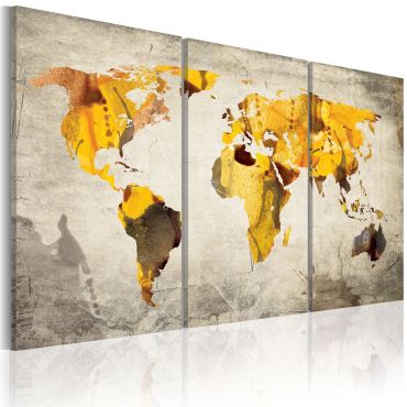 Canvas Print - Sunny continents - triptych