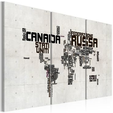 Canvas Print - map - Italian