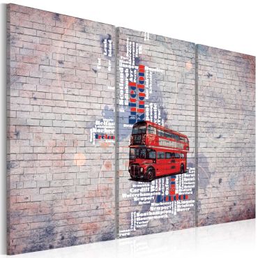 Πίνακας - Around the Great Britain by Routemaster - triptych