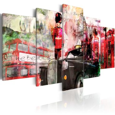 Canvas Print - Memories from London - 5 pieces