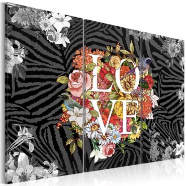 Canvas Print - Flowers from the heart