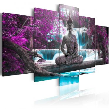 Πίνακας - Waterfall and Buddha