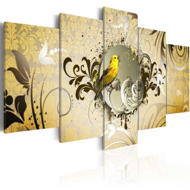 Πίνακας - Yellow bird singing
