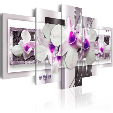 Canvas Print - With violet accent
