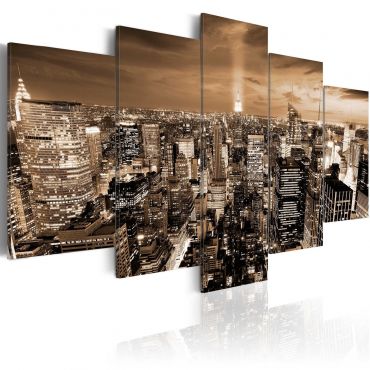 Canvas Print - New York: night light